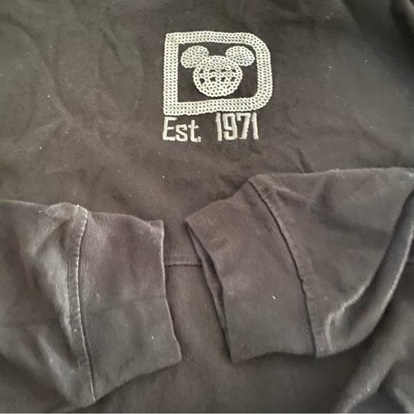 Walt Disney World Spirit Jersey Sequin Black Silver size Small - Picture 7 of 9